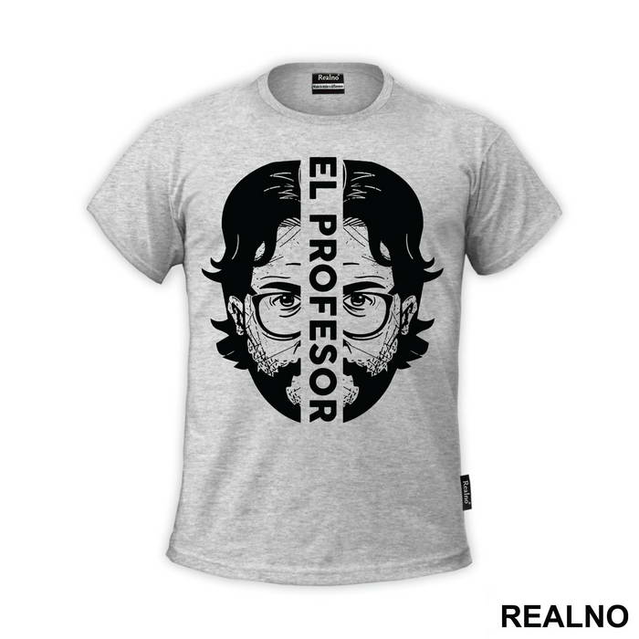 El Profesor - The Professor Split - La Casa de Papel - Money Heist - Majica