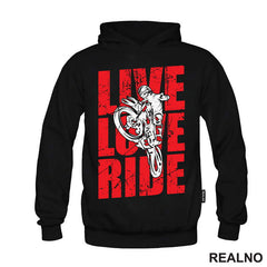Live, Love, Ride - Red - Motori