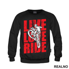 Live, Love, Ride - Red - Motori