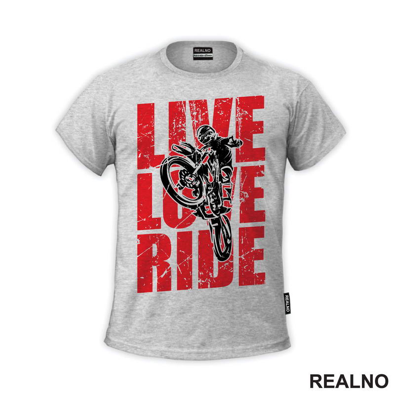 Live, Love, Ride - Red - Motori