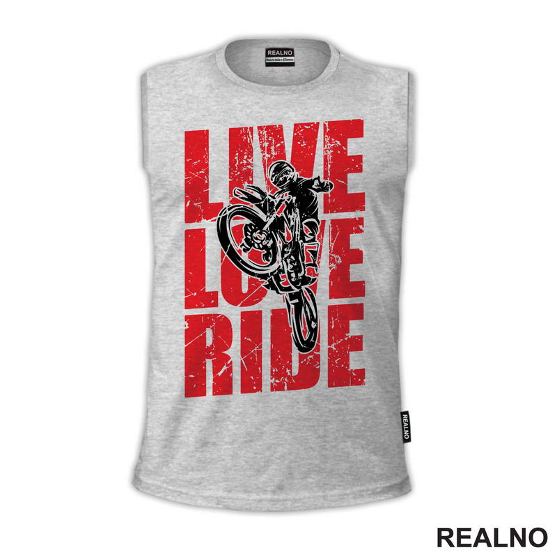 Live, Love, Ride - Red - Motori