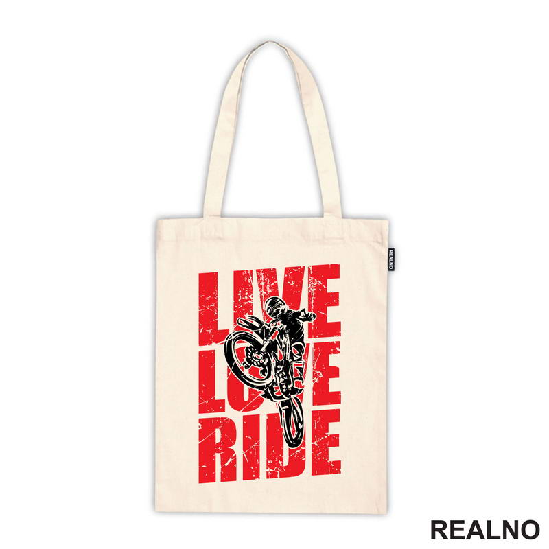 Live, Love, Ride - Red - Motori