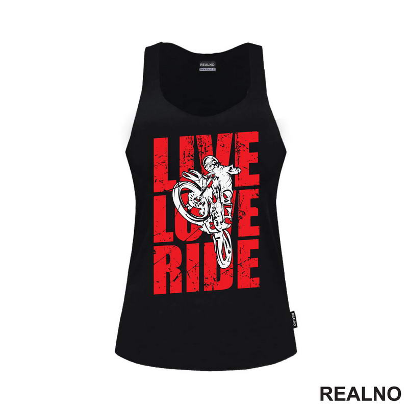 Live, Love, Ride - Red - Motori