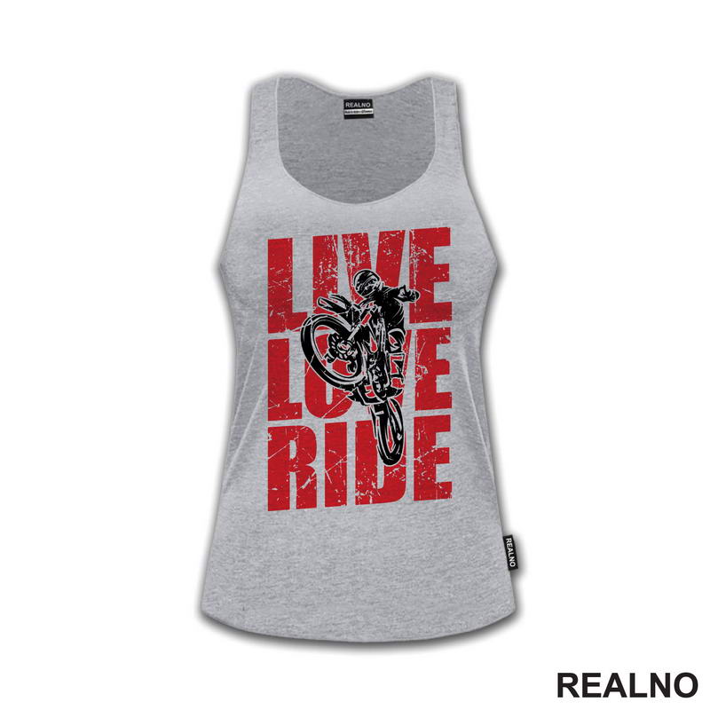 Live, Love, Ride - Red - Motori