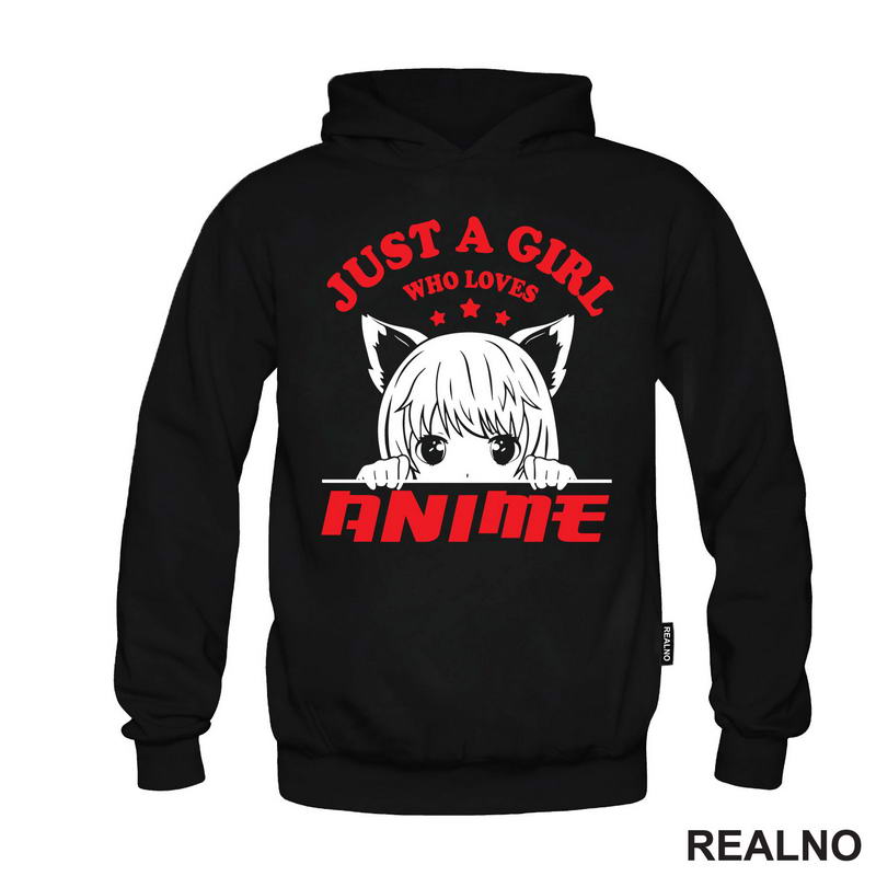 Just A Girl Who Loves Anime - Red