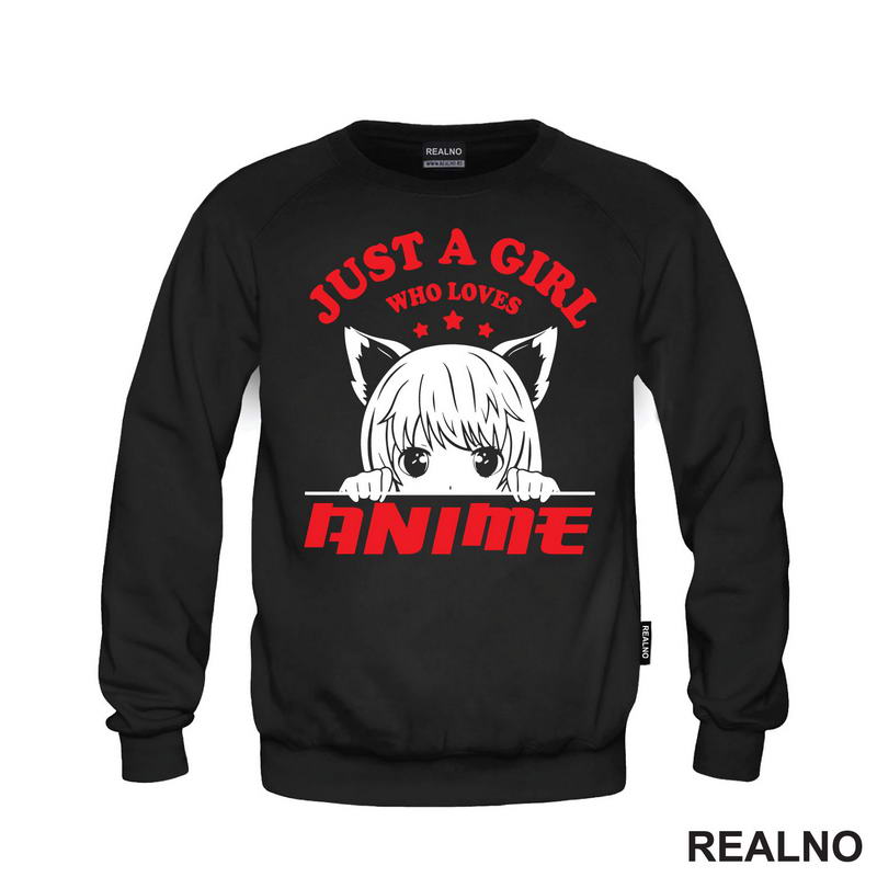 Just A Girl Who Loves Anime - Red