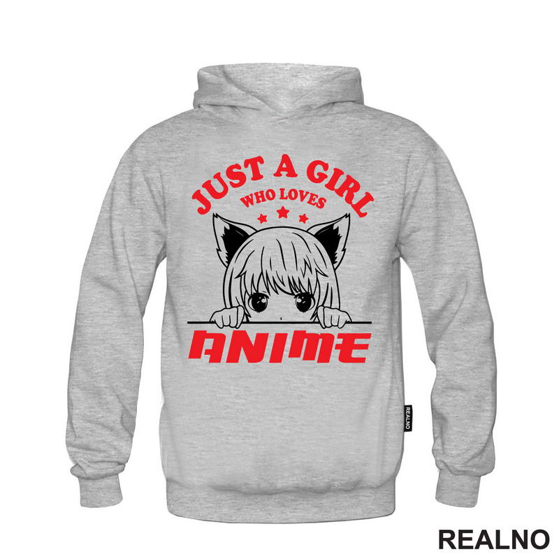 Just A Girl Who Loves Anime - Red
