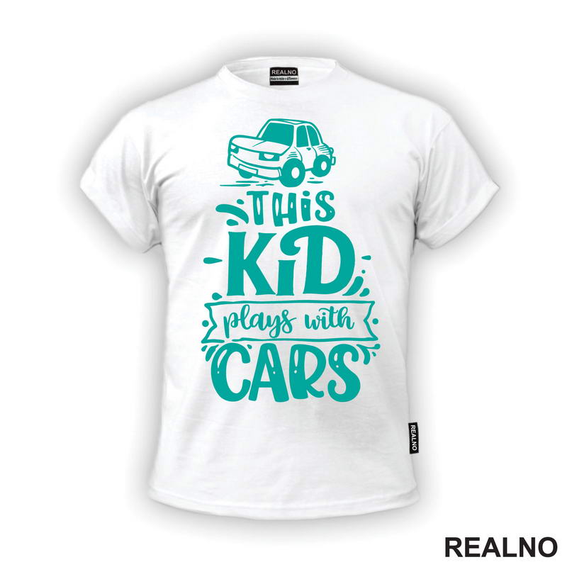 This Kid Plays With Cars - Green - Bebe