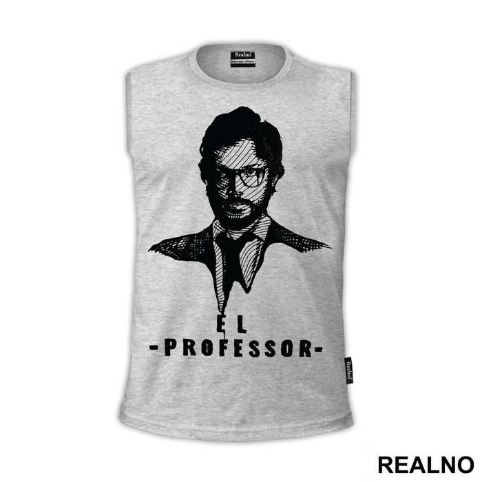El Profesor - The Professor Illustration - La Casa de Papel - Money Heist - Majica