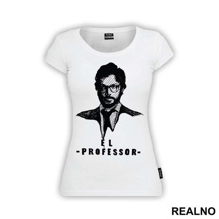 El Profesor - The Professor Illustration - La Casa de Papel - Money Heist - Majica