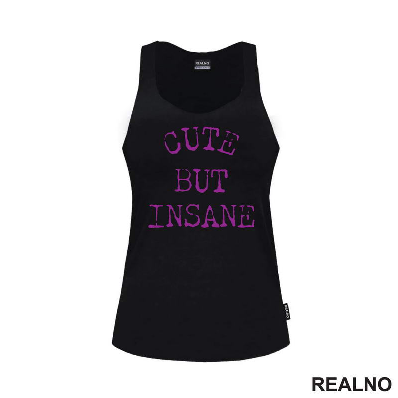 Cute But Insane - Purple - Humor