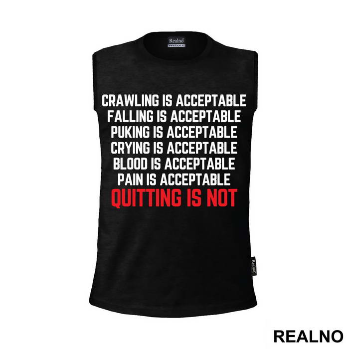 Quiting Is Not Acceptable - Trčanje - Running