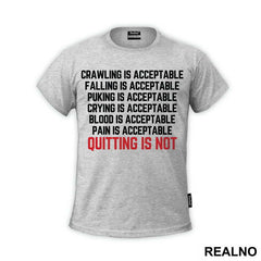 Quiting Is Not Acceptable - Trčanje - Running