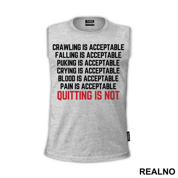 Quiting Is Not Acceptable - Trčanje - Running