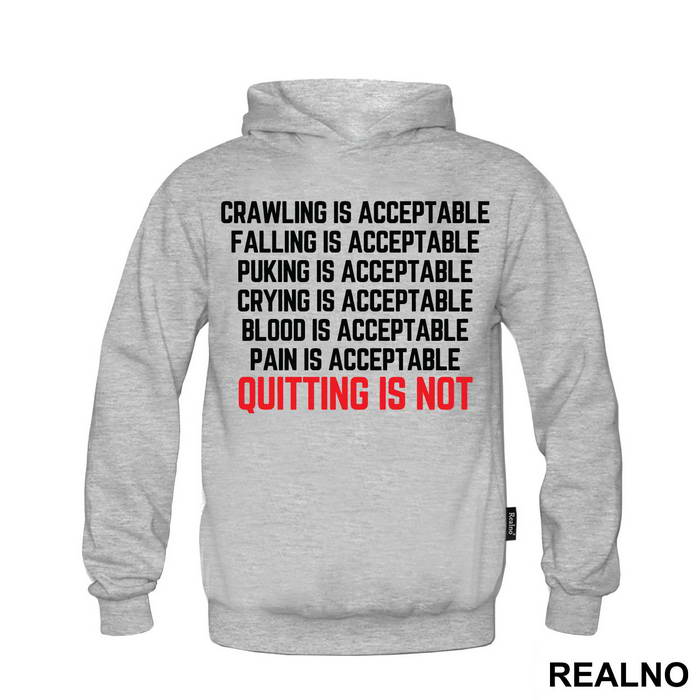 Quiting Is Not Acceptable - Trčanje - Running