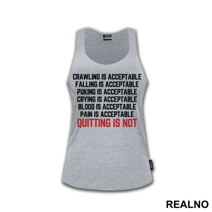 Quiting Is Not Acceptable - Trčanje - Running