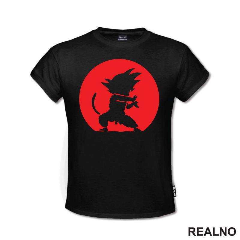 Casting Kamehameha - Shadow - Red Moon - Goku - Dragon Ball