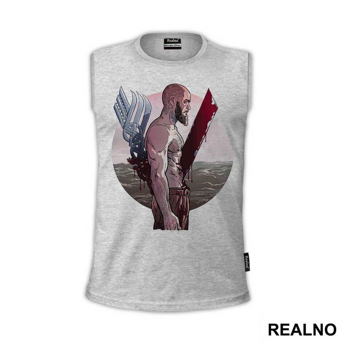 Bloody Logo And Ragnar - Vikings