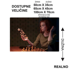 Planning Next Move - Queen's Gambit - Podmetač za sto