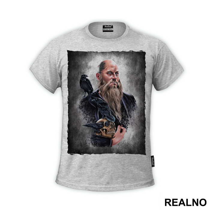 Ragnar, Skull and Crows - Drawing - Vikings