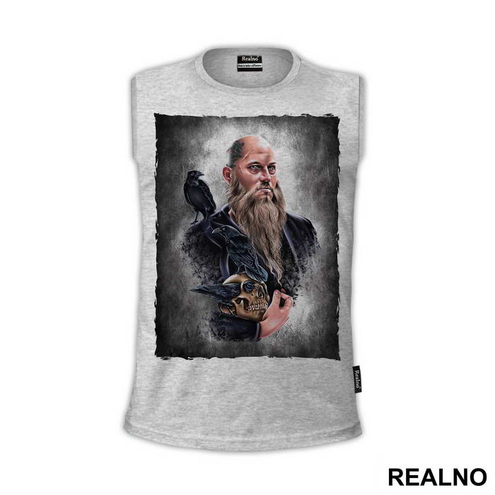 Ragnar, Skull and Crows - Drawing - Vikings