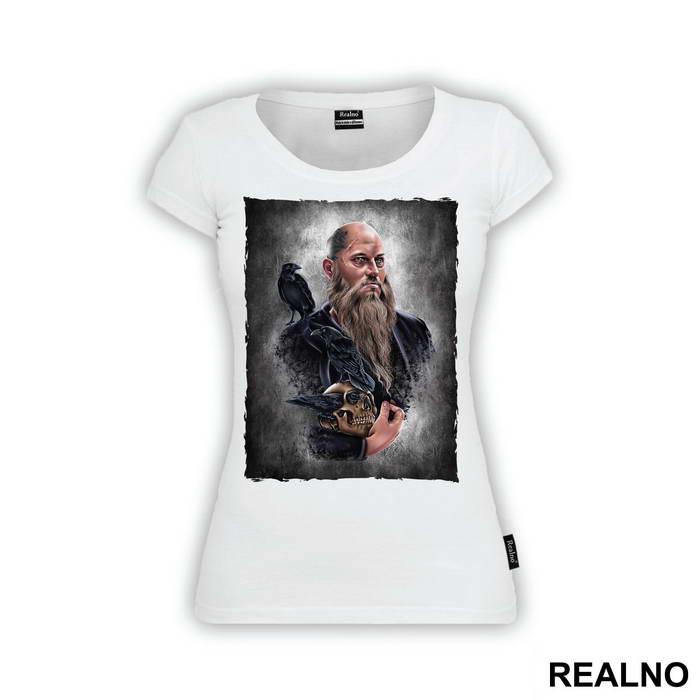 Ragnar, Skull and Crows - Drawing - Vikings