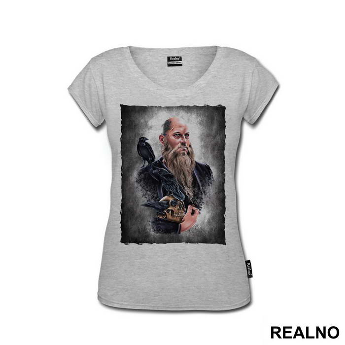Ragnar, Skull and Crows - Drawing - Vikings