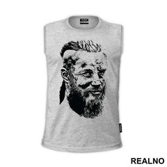 Ragnar Lothbrok - Black Portrait - Vikings