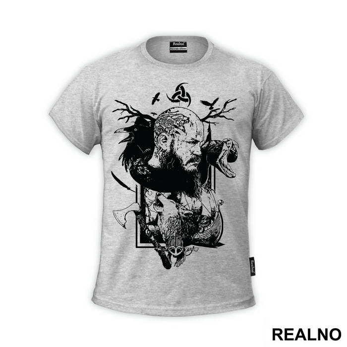 Ragnar - Art - Black - Vikings