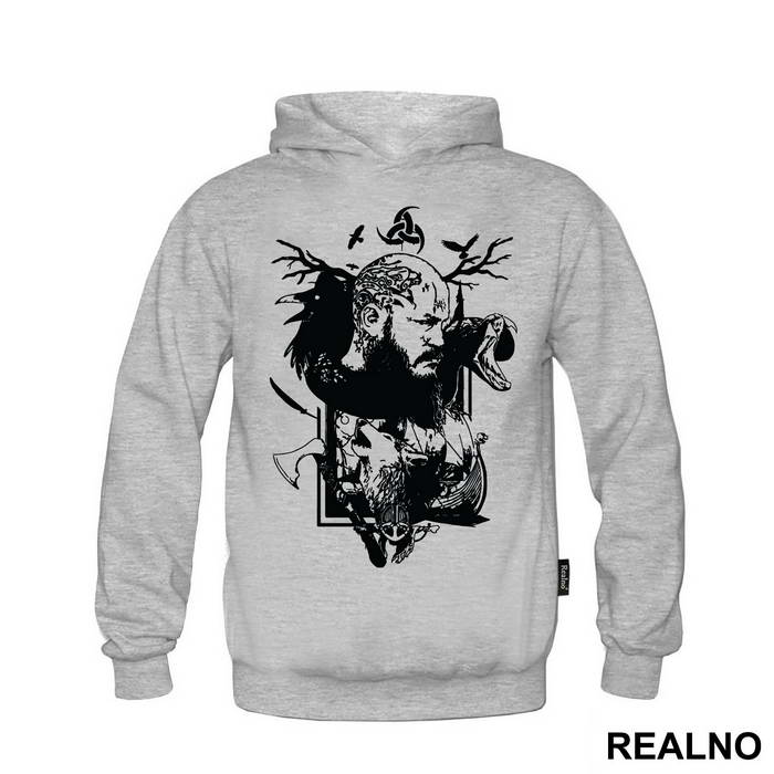Ragnar - Art - Black - Vikings
