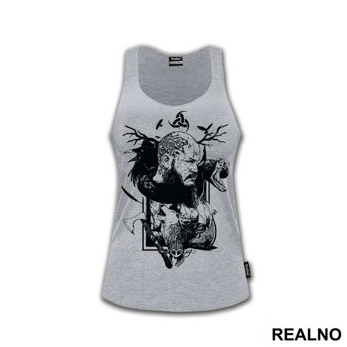 Ragnar - Art - Black - Vikings
