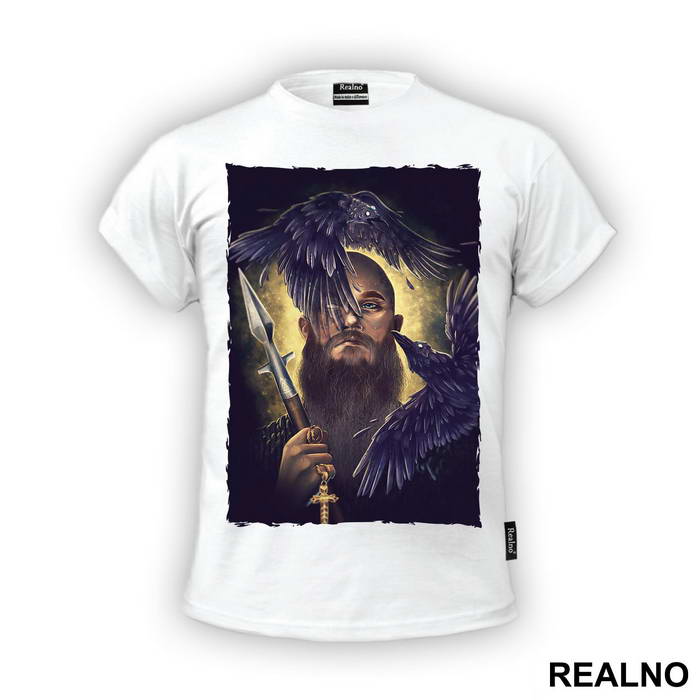Ragnar And Crows - Gold And Black - Vikings
