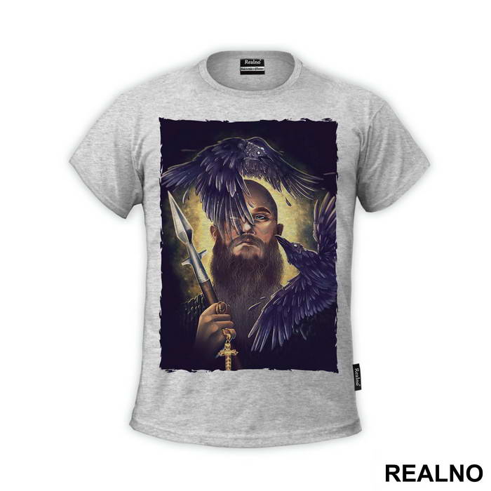 Ragnar And Crows - Gold And Black - Vikings