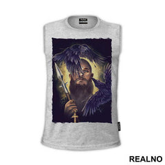 Ragnar And Crows - Gold And Black - Vikings