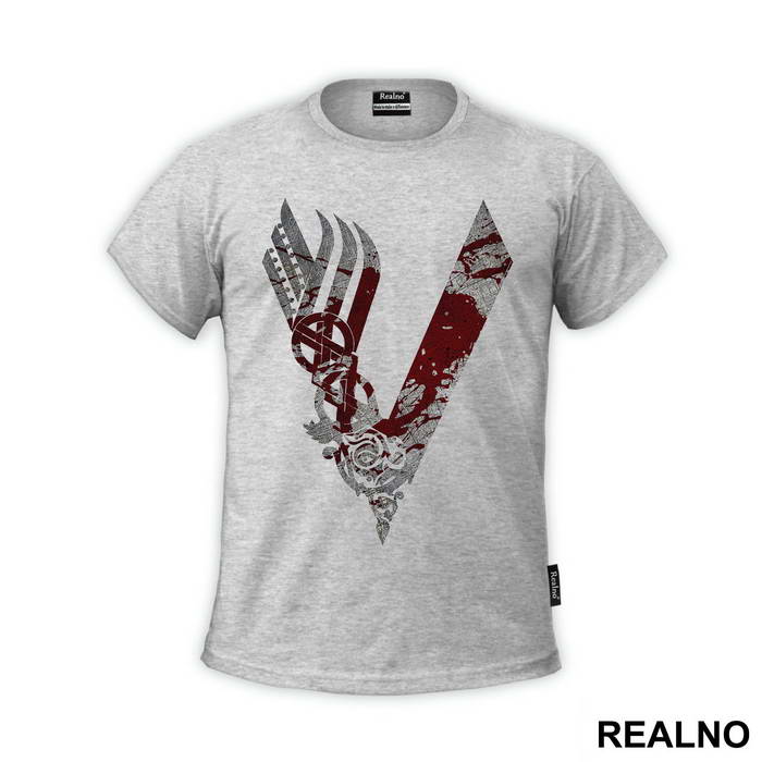 Logo - Bloody And Rusty V - Vikings