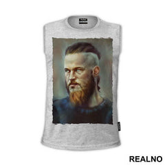 Ragnar Lothbrok - Colorful Portrait - Vikings