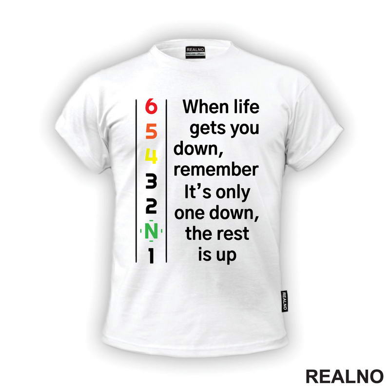 When Life Gets You Down, Remember It's Only One Down, The Rest Is Up - Motori