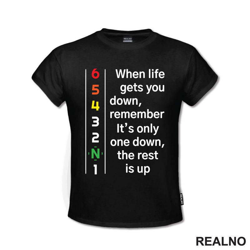 When Life Gets You Down, Remember It's Only One Down, The Rest Is Up - Motori