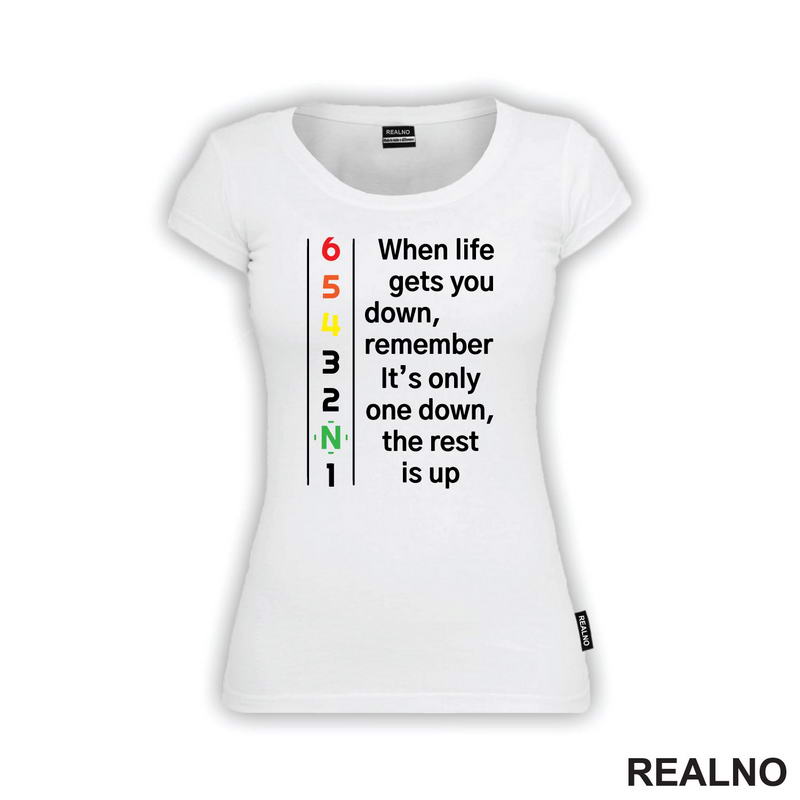 When Life Gets You Down, Remember It's Only One Down, The Rest Is Up - Motori