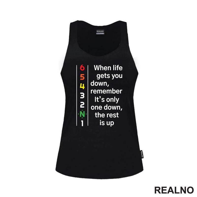When Life Gets You Down, Remember It's Only One Down, The Rest Is Up - Motori