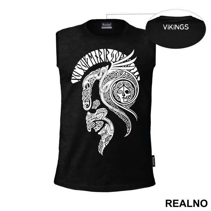 Helmet - Outline - Vikings