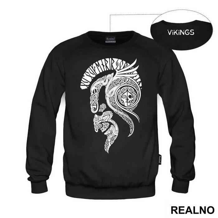 Helmet - Outline - Vikings