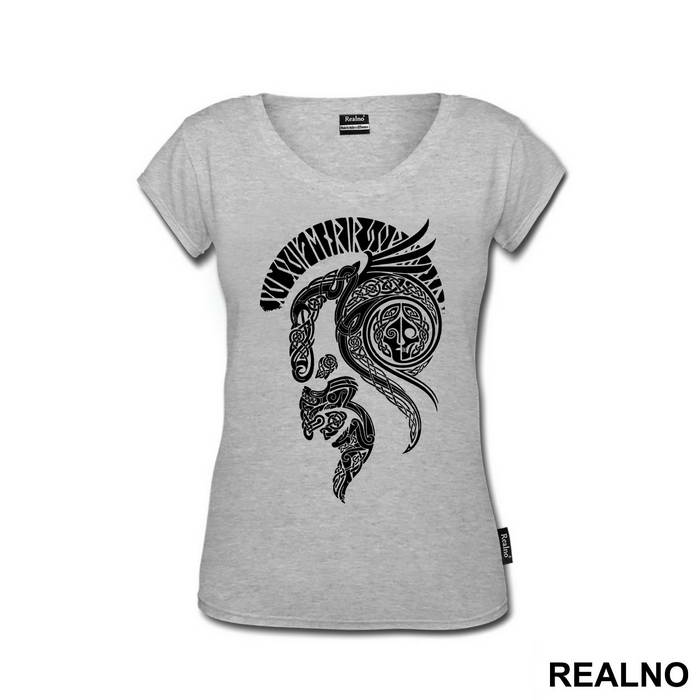 Helmet - Outline - Vikings