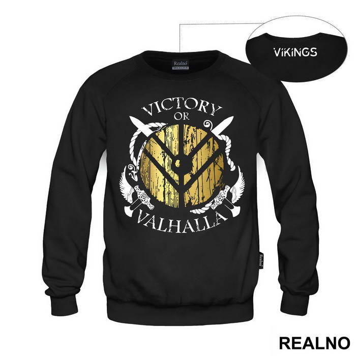 Victory Or Valhalla - Gold Shield - Vikings