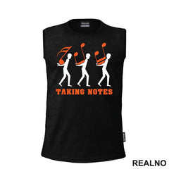 Taking Notes - White And Orange - Humor - Muzika