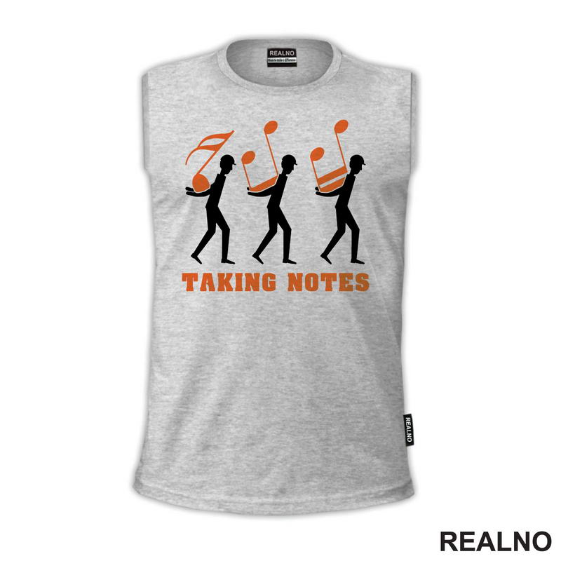 Taking Notes - White And Orange - Humor - Muzika