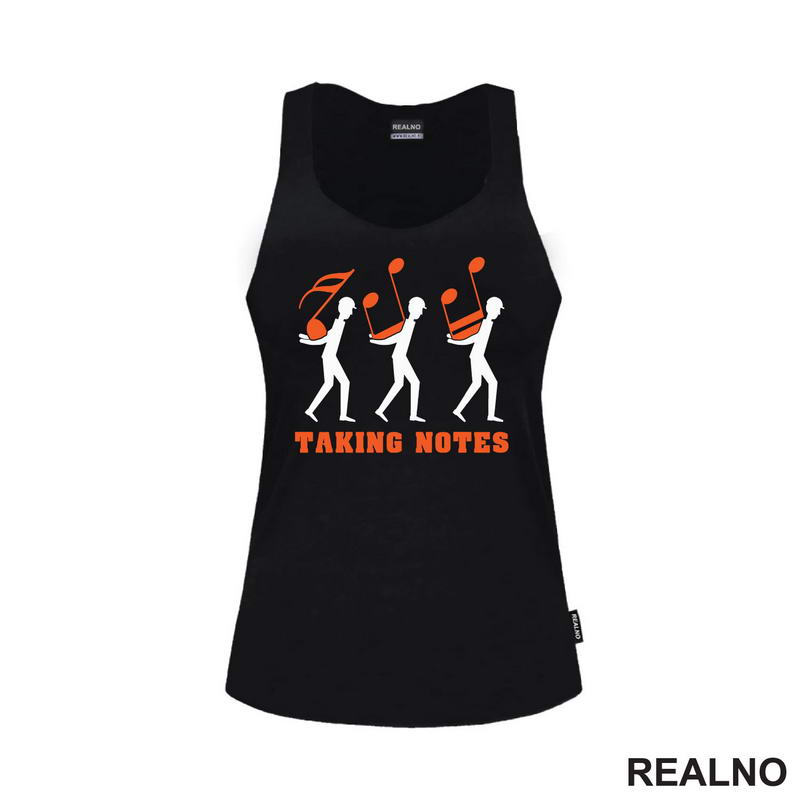 Taking Notes - White And Orange - Humor - Muzika