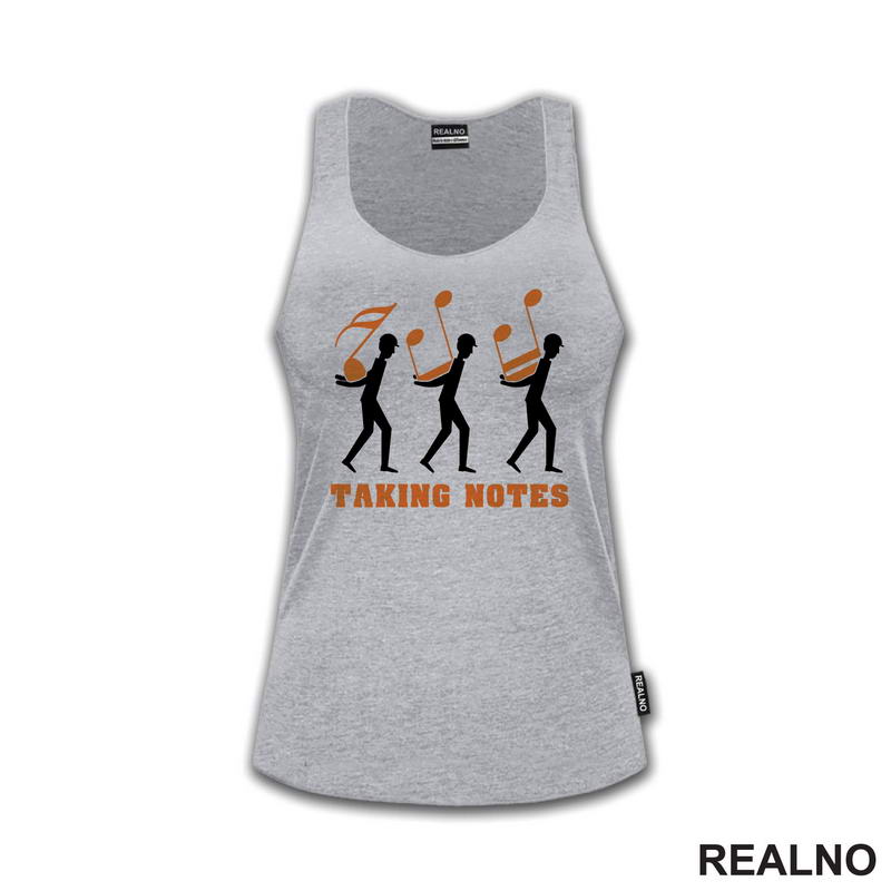 Taking Notes - White And Orange - Humor - Muzika