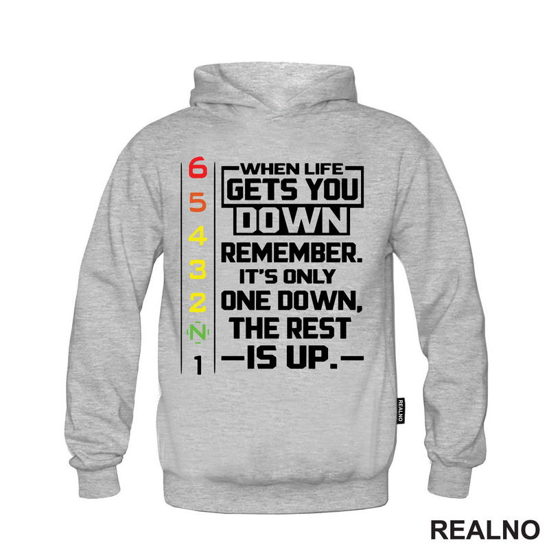 When Life Gets You Down Remeber. It's Only One Down, The Rest Is Up - Lines - Motori