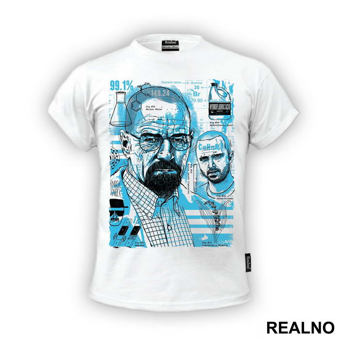 Walter White And Jesse Pinkman - Blue - Breaking Bad
